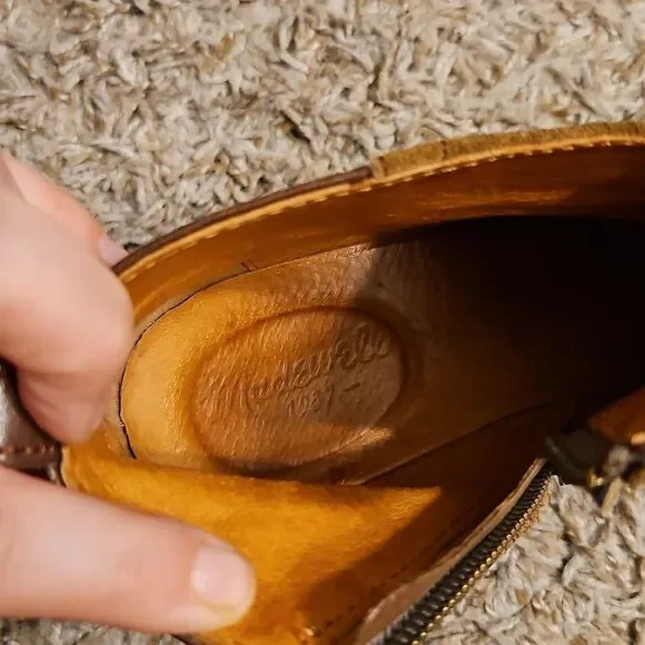 Madewell Leather & Suede Ankle Boots – Size 8.5 - Picture 9 of 11